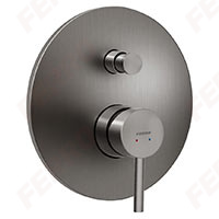 Ciriculus - Falsík alá építhető zuhanycsaptelep, 2F, gun metal