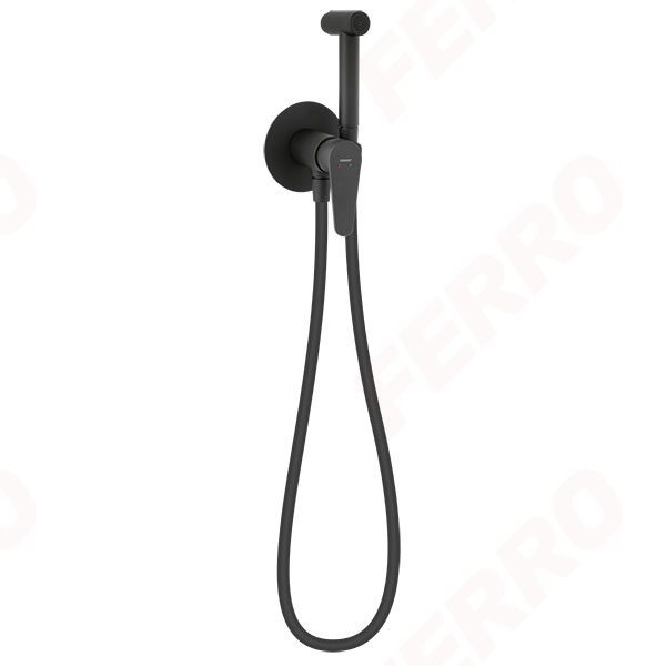 Algeo Black - Build-in bidet mixer, black