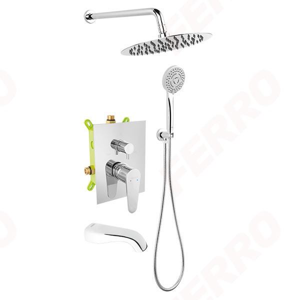 Algeo - built-in shower sets, chrome