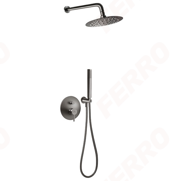Ciriculus - Falsík alá építhető zuhanyszett, 2F, gun metal