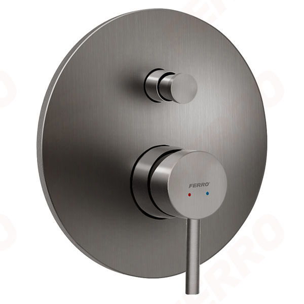 Ciriculus - Falsík alá építhető zuhanycsaptelep, 2F, gun metal