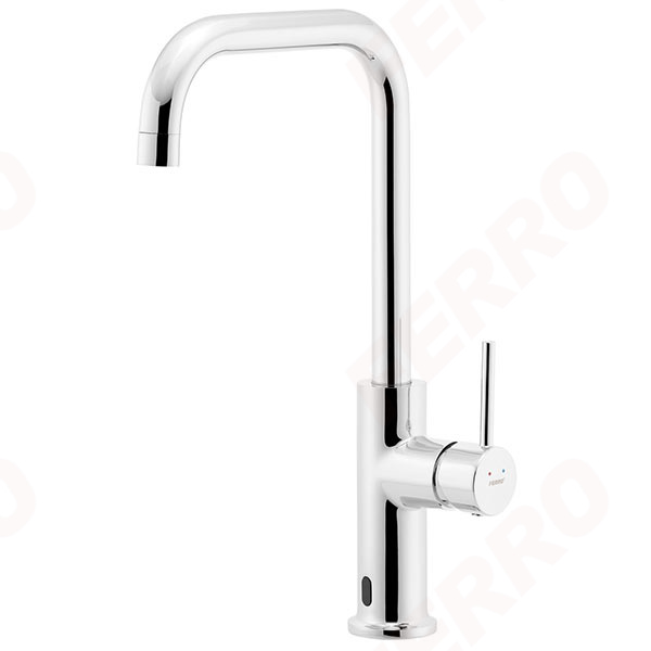 Distanza - Sink mixer with sensor, U spout, chrome