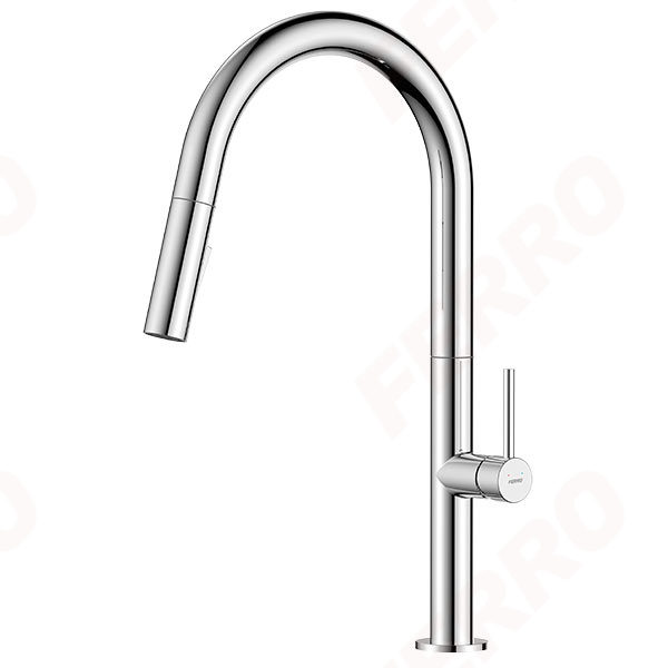 Liquid - Standing sink mixer, 2-functions pull-out spouts