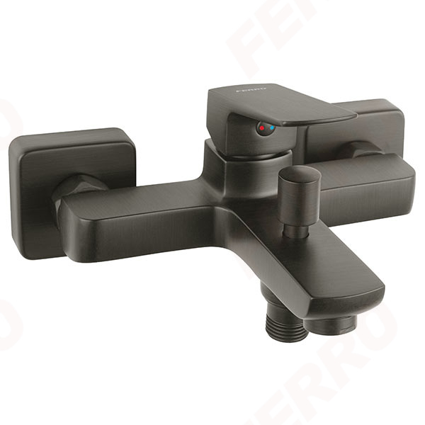 Vitto Verdeline Gun Metal - Falra szerelhető kád csaptelep
