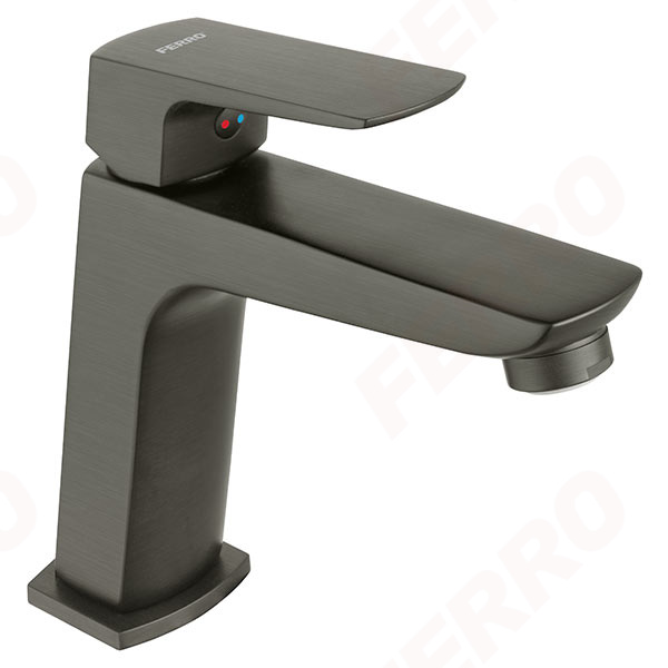 Vitto Verdeline Gun Metal - Mosdó csaptelep click - clack lefolyóval