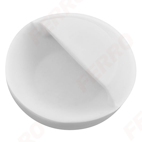 Washbasin drain rubber plug, white