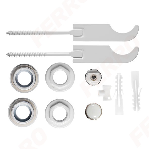 Teljes csatlakozó készlet radiátorhoz 1"x1/2" fali tartóval