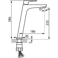 Vitto Verdeline Gun Metal - Mosdó csaptelep