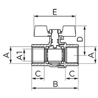 Gas ball valve - type G61